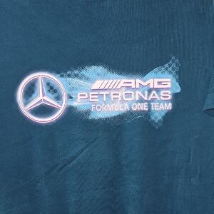 Mercedes AMG Petronas F1 ESS PUMA Logo Tee Blue